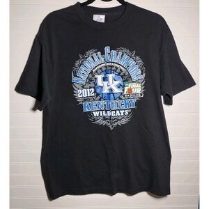 Kentucky Wildcats UK T-Shirt 2012 NCAA National Champions Men's Black Size L